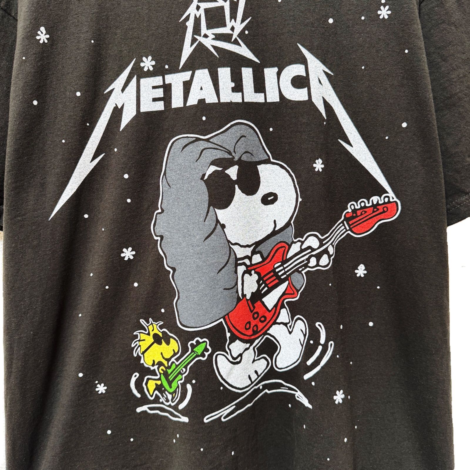 【大人気】メタリカ×スヌーピー　コラボTシャツ　XL ☆新品☆ Tシャツ スヌーピー✕メタリカ 048 - メルカリ