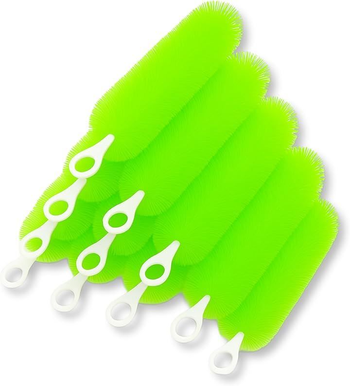 Lezalic ロールフィルター 50本セット グリーン ロールブラシ ろ過 大型 水槽 池 錦鯉 濾過 外部 ろ材 汚れ除去 40cm