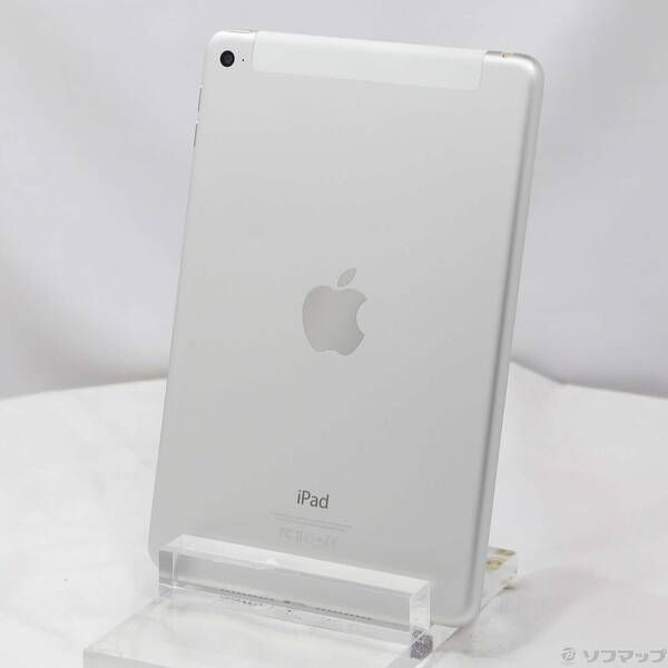 iPad mini 4　WiFi　32GB　au(SIMロック解除）モデル　70 品〕 iPad mini 4 16GB シルバー MK702J／A auロック解除SIMフリー【276】