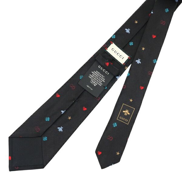 新品 グッチ GUCCI ネクタイ シンボルズ ブラック - メルカリ