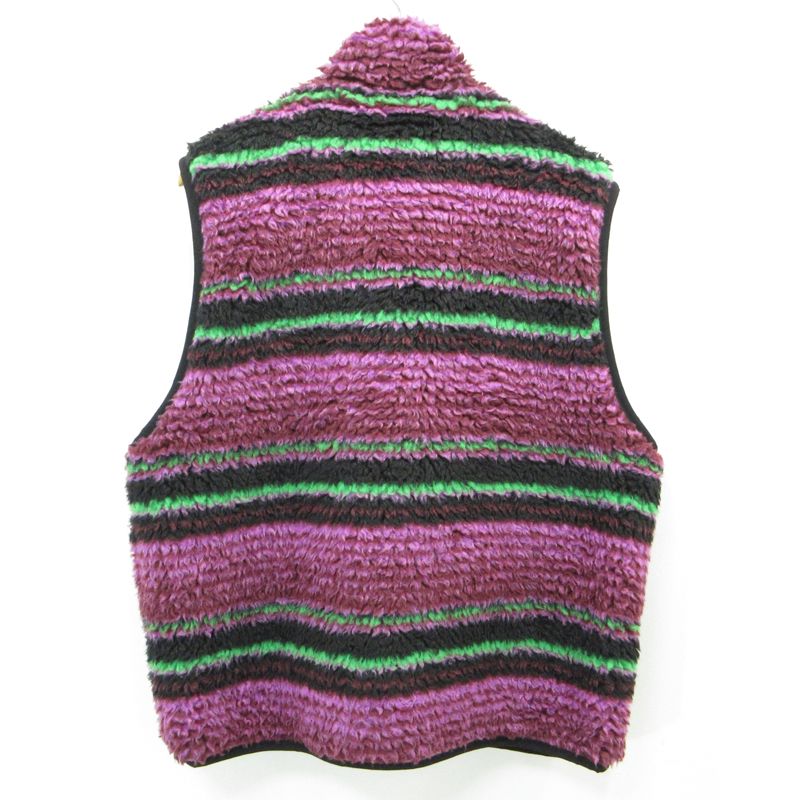 三重本店 STUSSY | ステューシー シェルパ リースベスト 118468 パープル サイズ L 95