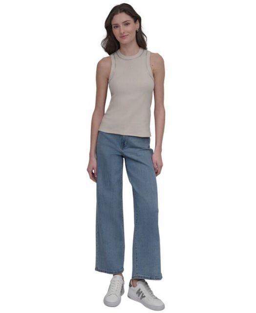 売れ筋商品|||ダナキャランニューヨーク カットソー トップス レディース Women's Studded Crewneck Tank Frst Blue1 送料無料】 ダナキャランニューヨーク レディース シャツ