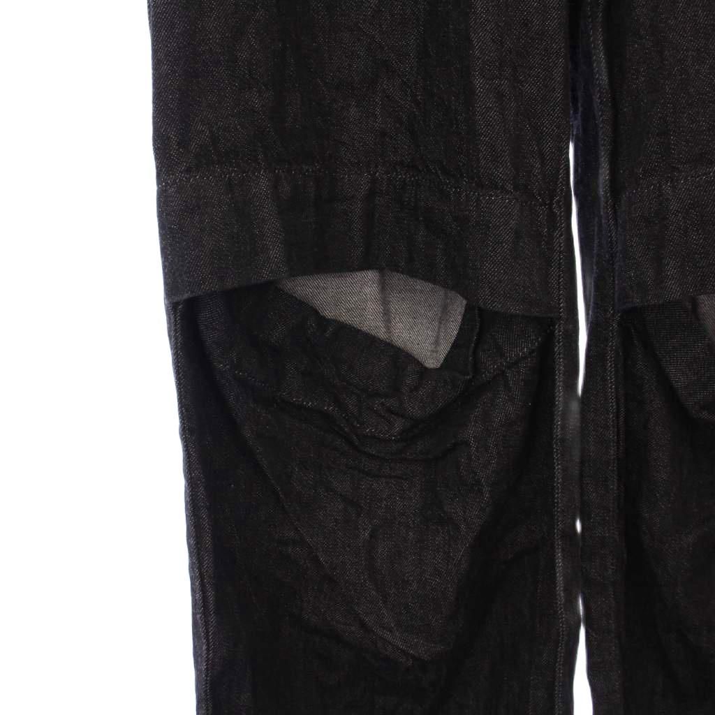 リヴィントーン LIVINGTONE RELAXED OPEN KNEE デニムパンツ