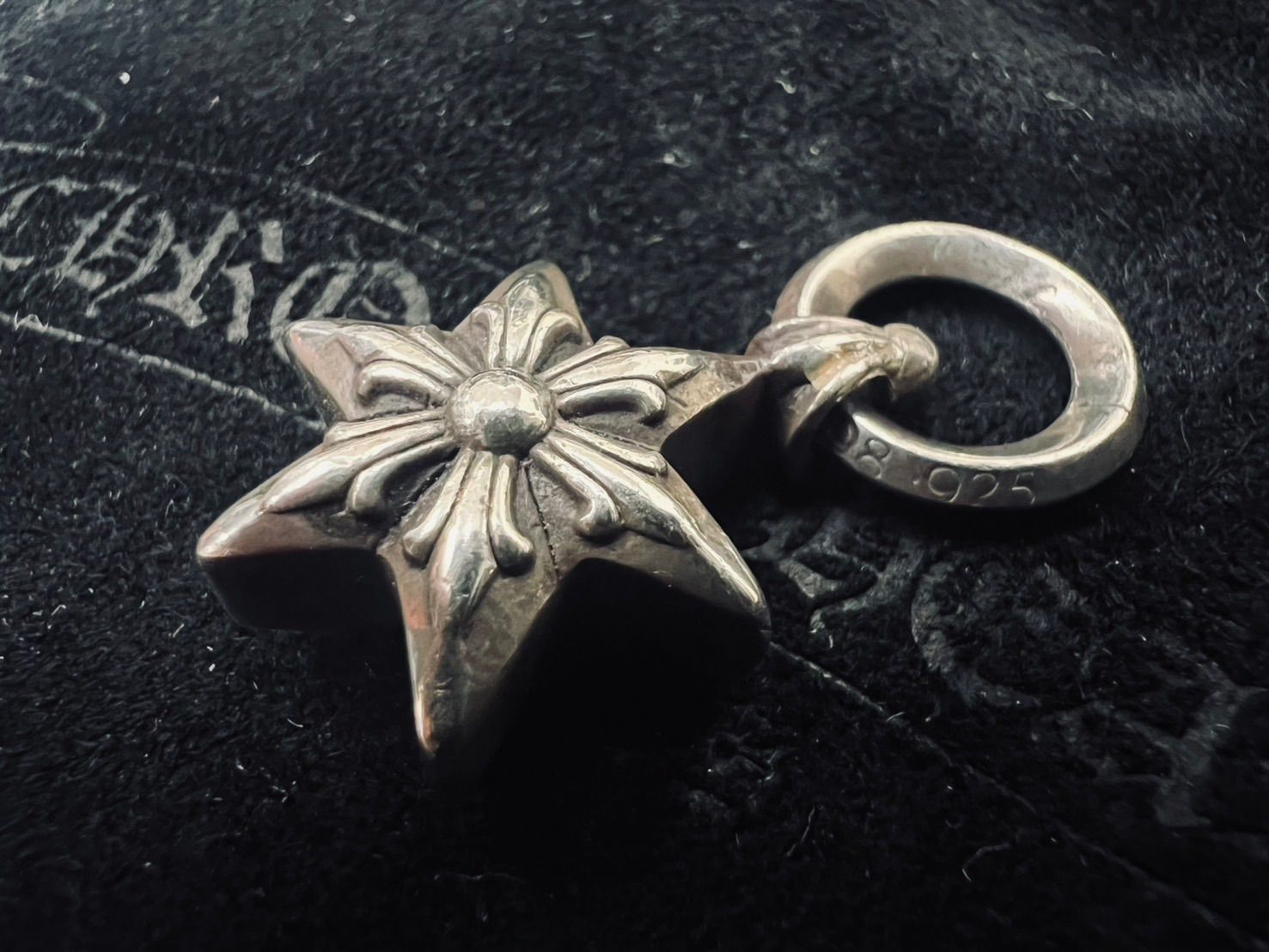 【インボイス原本付】クロムハーツ6ポイント スターチャーム シルバー925 インボイス原本付】CHROME HEARTS クロムハーツ6ポイント スター