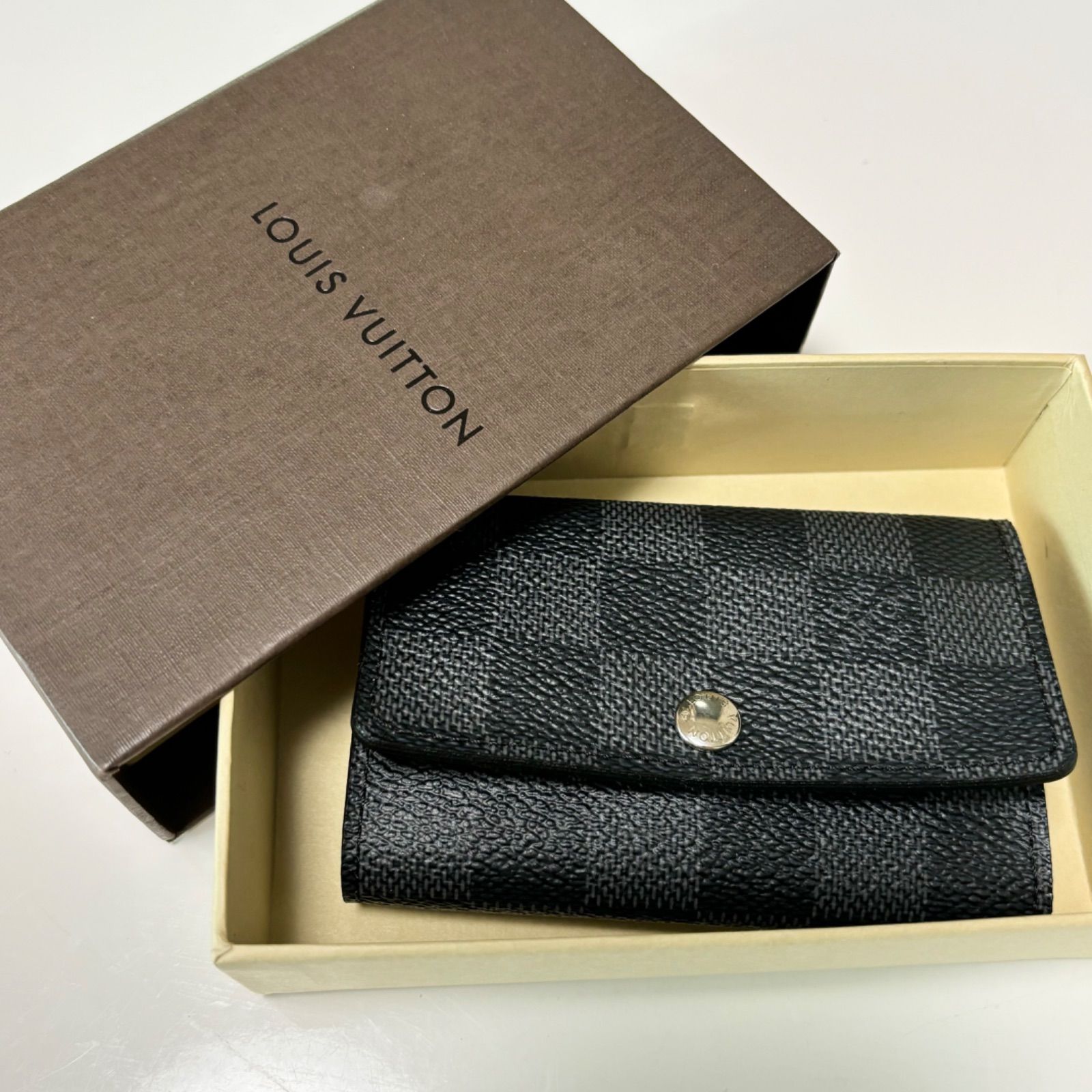 送料無料】Louis Vuitton/ルイヴィトン/キーケース/鍵/ダミエ/ブラック 