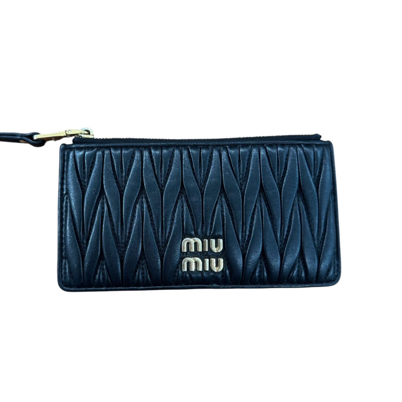 MIUMIU】LEATHER FRAGMENT CASE CARD CASE ミュウミュウ カードケース 