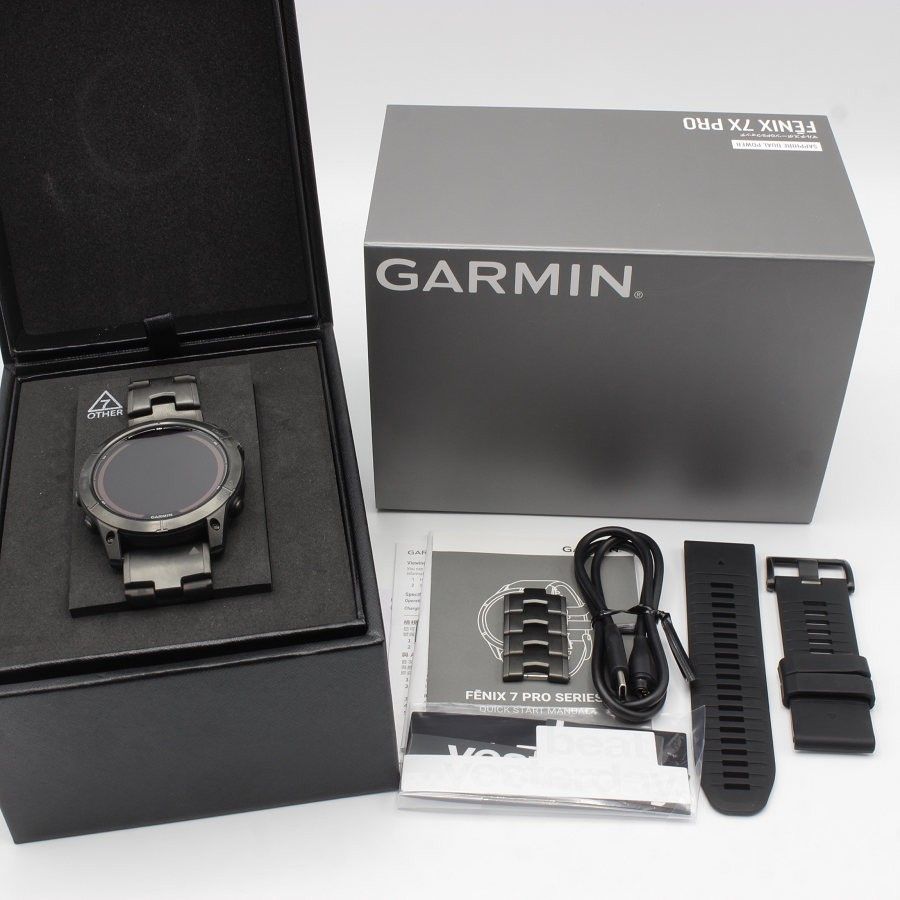 【美品】GARMIN fenix 7X Pro Sapphire Dual Power 010-02778-92 スマートウォッチ フェニックス プロ デュアルパワー ガーミン 本体