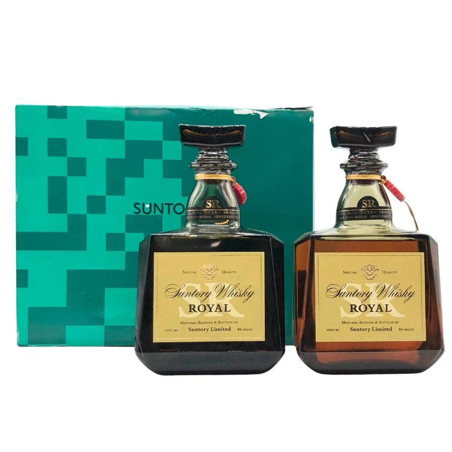 サントリー ロイヤルウイスキー 15年&サントリーローヤルウイスキーSR 2本