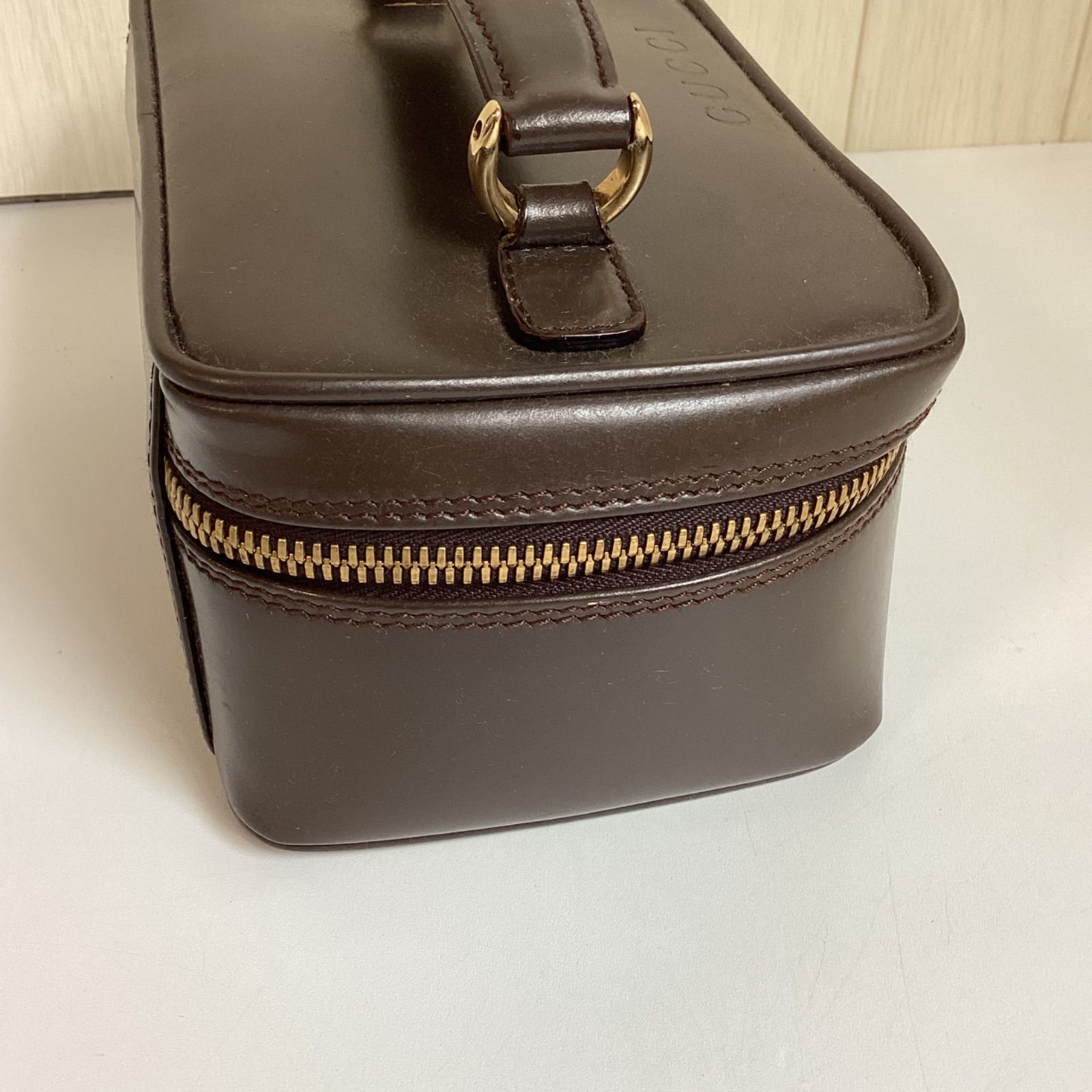 グッチ GUCCI バンブー レザーミニ バニティバッグ …e.s - メルカリ