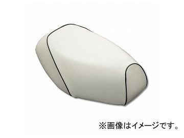 2輪 グロンドマン 国産シートカバー 白/黒パイピング（張替） 品番