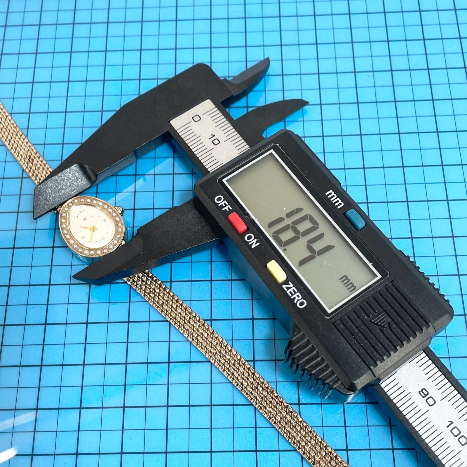 美品 アガット 2021年限定 ジュエリーウォッチ 時計 パール/24-1840