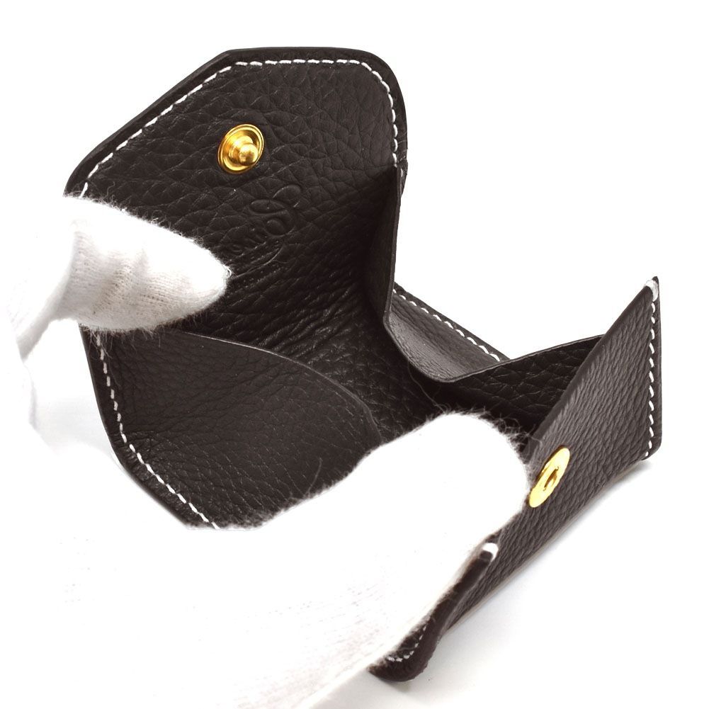 シセイ コインケース 小銭入れ ミニ財布 メンズ&レディース Cisei レザー 無地 ラウンドファスナー NAVY