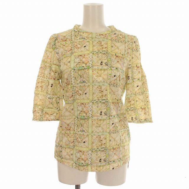 ユキエモン yukiemon ねこねこパフT ねこあつめ ミルク Tシャツ 五分袖 