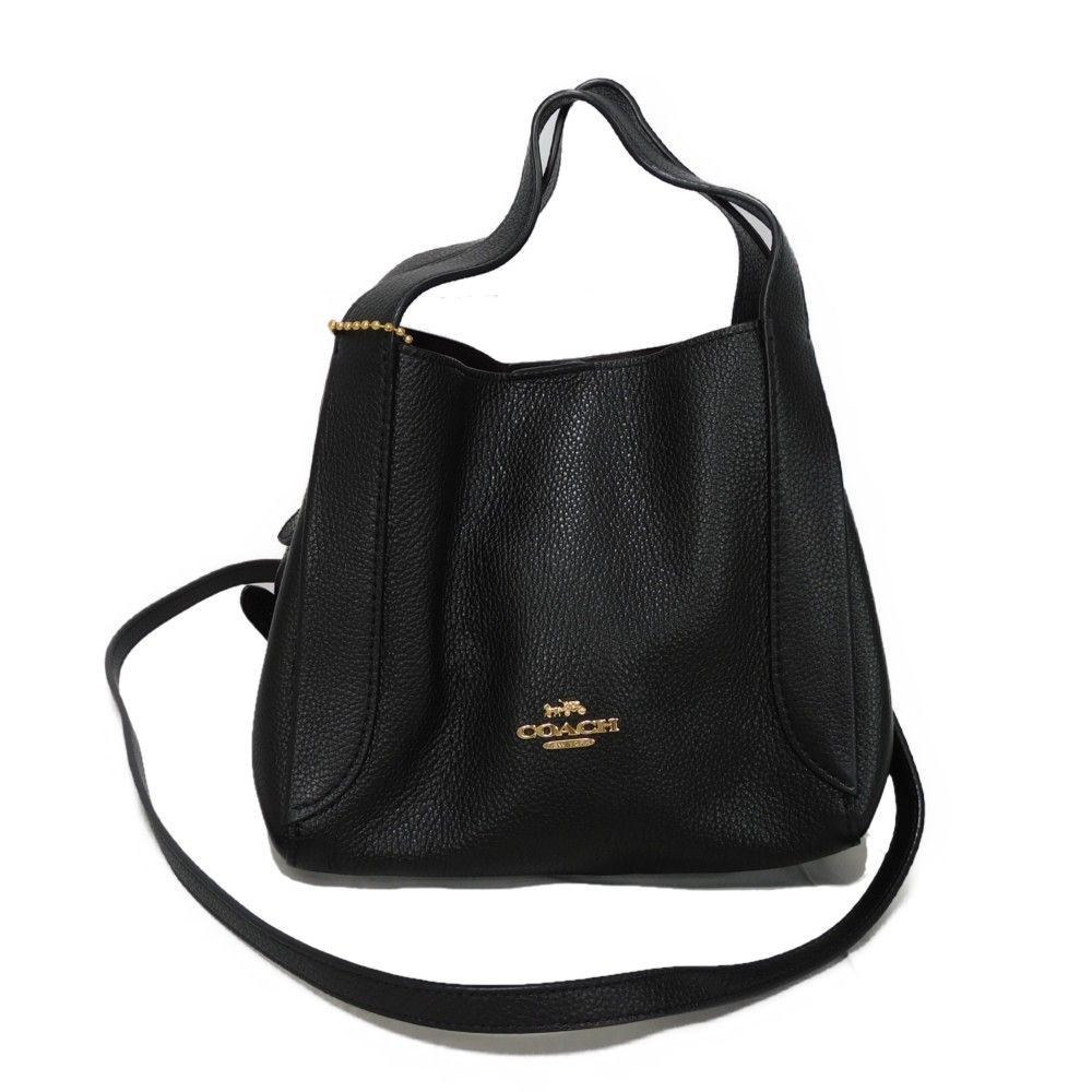 冬秋新作 COACH コーチショルダーバッグ.ポリッシュドペプルレザー2way