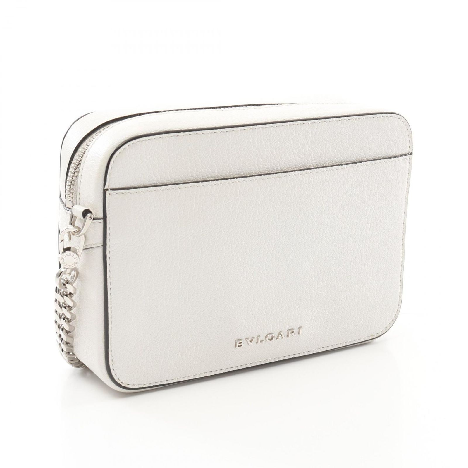 BVLGARI ショルダーバッグ レザー BVLGARI ブルガリ ショルダーバッグ レザー メンズ ライトネイビー