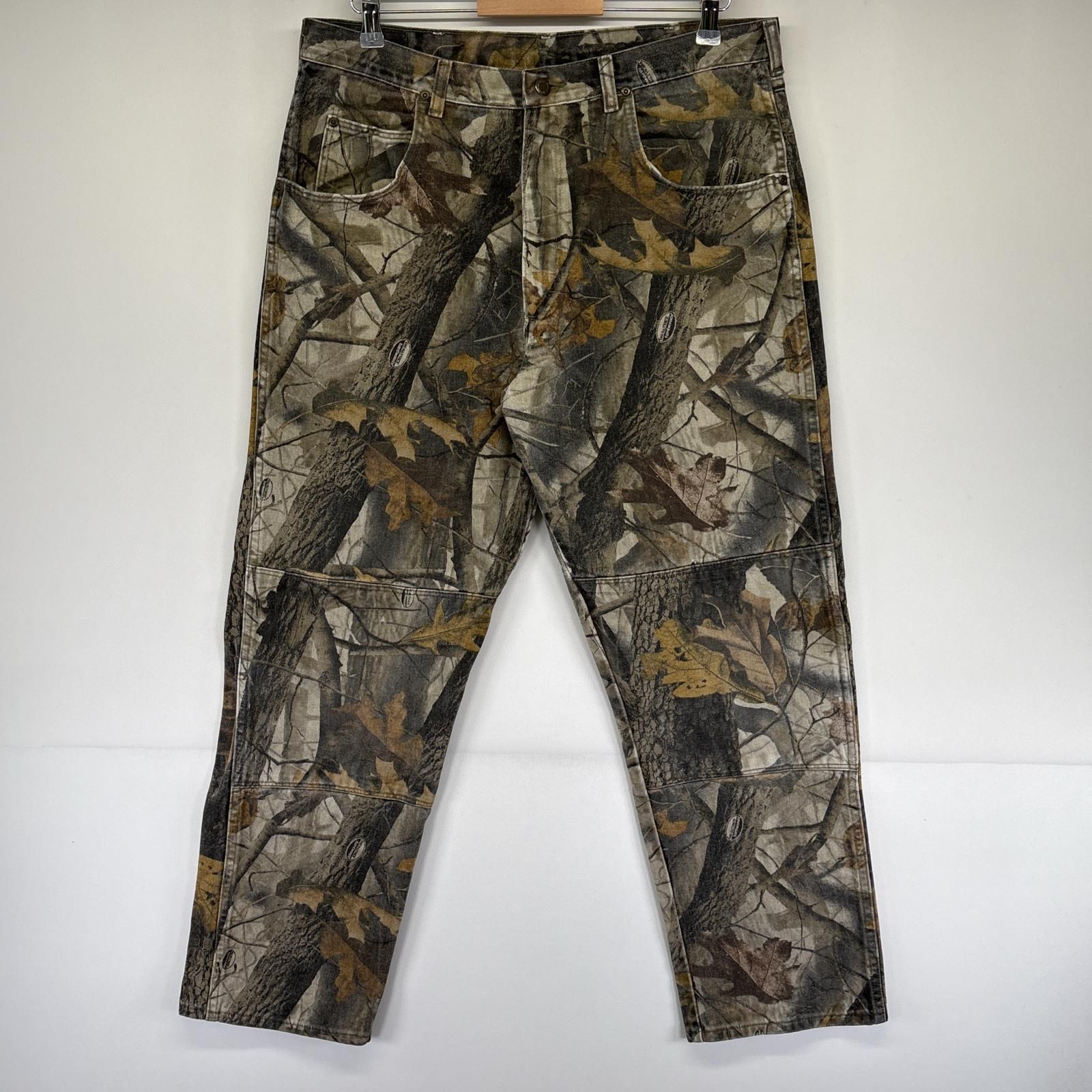 ラングラー】リアルツリーパンツ ダブルニー 32×34 美品 人気古着 j