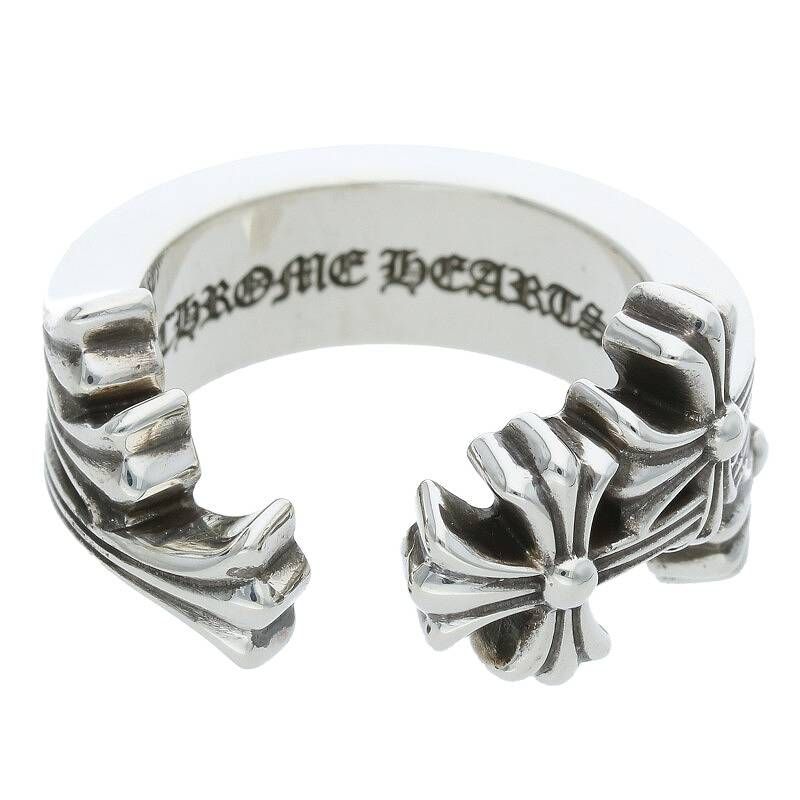 クロムハーツ 3 CH CRS/スリーCHクロス シルバーリング メンズ 19号