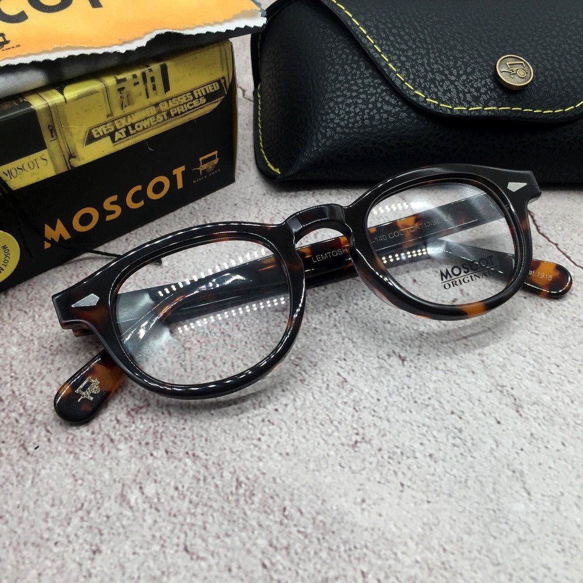 MOSCOT モスコット 44 鼈甲柄 レムトッシュ 眼鏡 メガネ サングラス ...