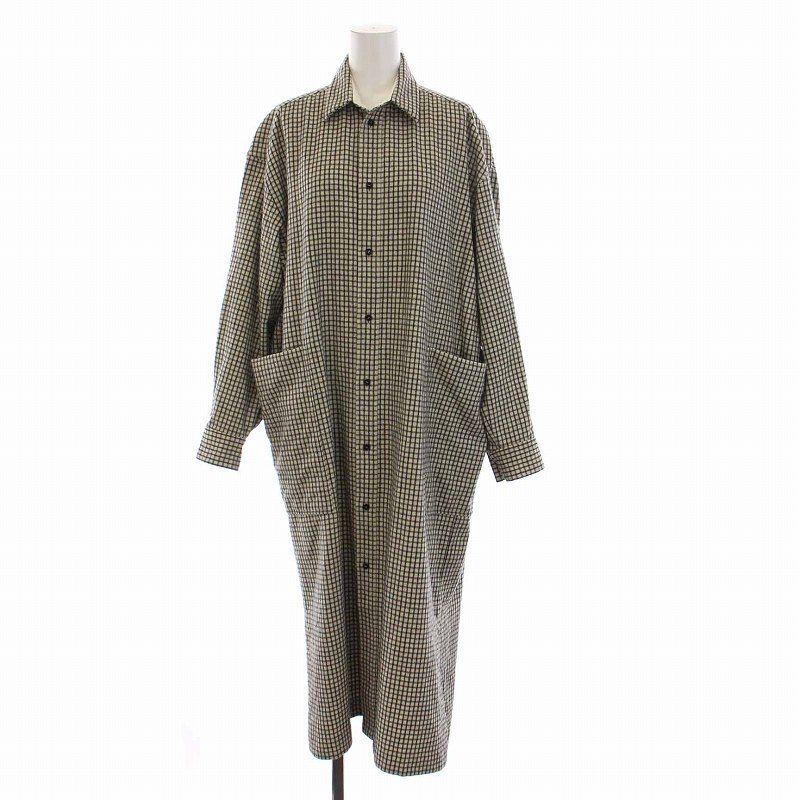 BLAMINK ブラミンク ウール チェック ワンピース 20AW 36 中古23AW