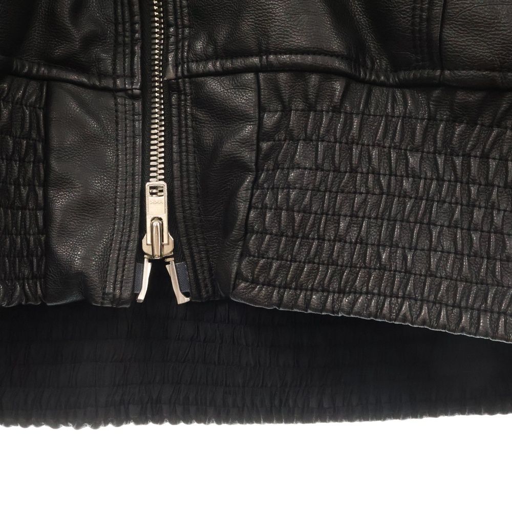 ジャケット・アウター FILTH HOODED LEATHER BOMBER JACKET FILTH (フィルス) HOODED LEATHER BOMBER JACKET FL-FW24-BL01-BLK