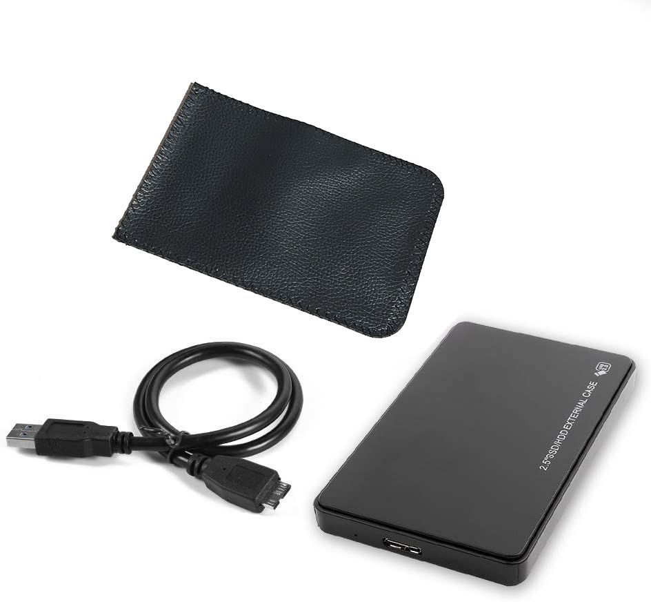 外付けハードディスク 大容量500GB ポータブルHDD USB3.0 ケース