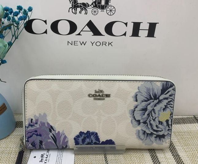 コーチ 財布 COACH 長財布 チョークマルチ×ペリウィンクル シグネチャー カフェ ファセット プリント アコーディオン アウトレット レディース  ブランド 花柄 プレゼント ギフト ファッション 新品 未使用 F6656 174A - メルカリ