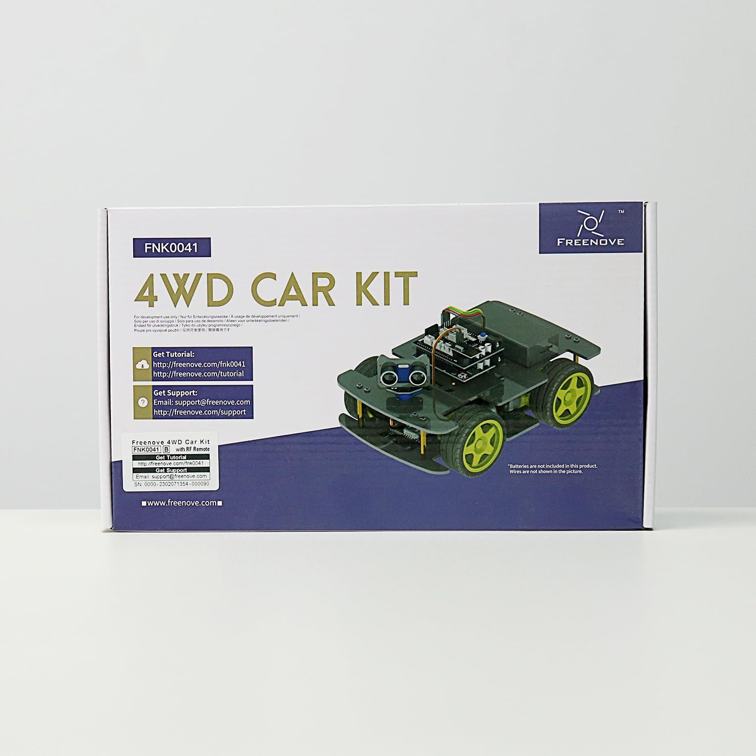 Freenove 4WD カーキット リモコン付き (Arduino IDE と互換性あり