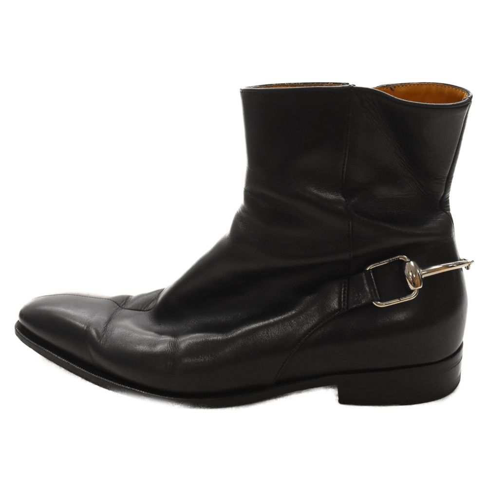 GUCCI (グッチ) ボースビットサイドジップブーツ ブラック