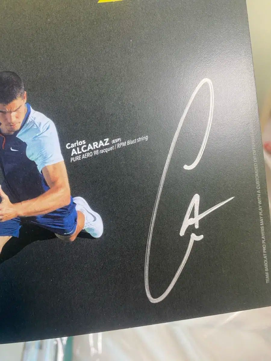 Carlos Alcaraz カルロス アルカラス BabolaT バボラ プロモーション サイン