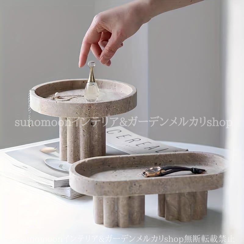 安心で買い物ください。 大理石調 マルチ トレイ おしゃれ かわいい 多用途 インテリア オーガナイザー フルーツ ケーキ スタンド ディスプレイ トレー カフェ ホテル 欠品