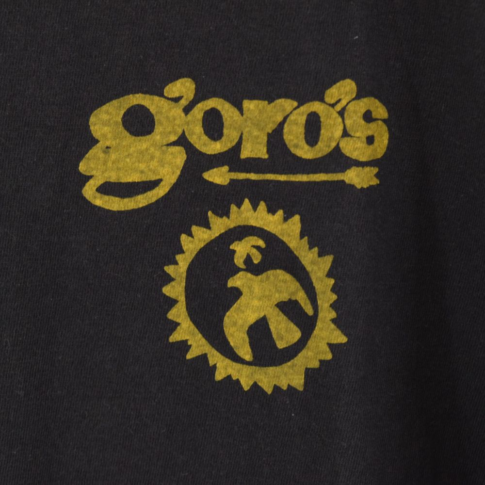 goro's (ゴローズ) ゴローズTシャツ 黒 オーガニックコットン