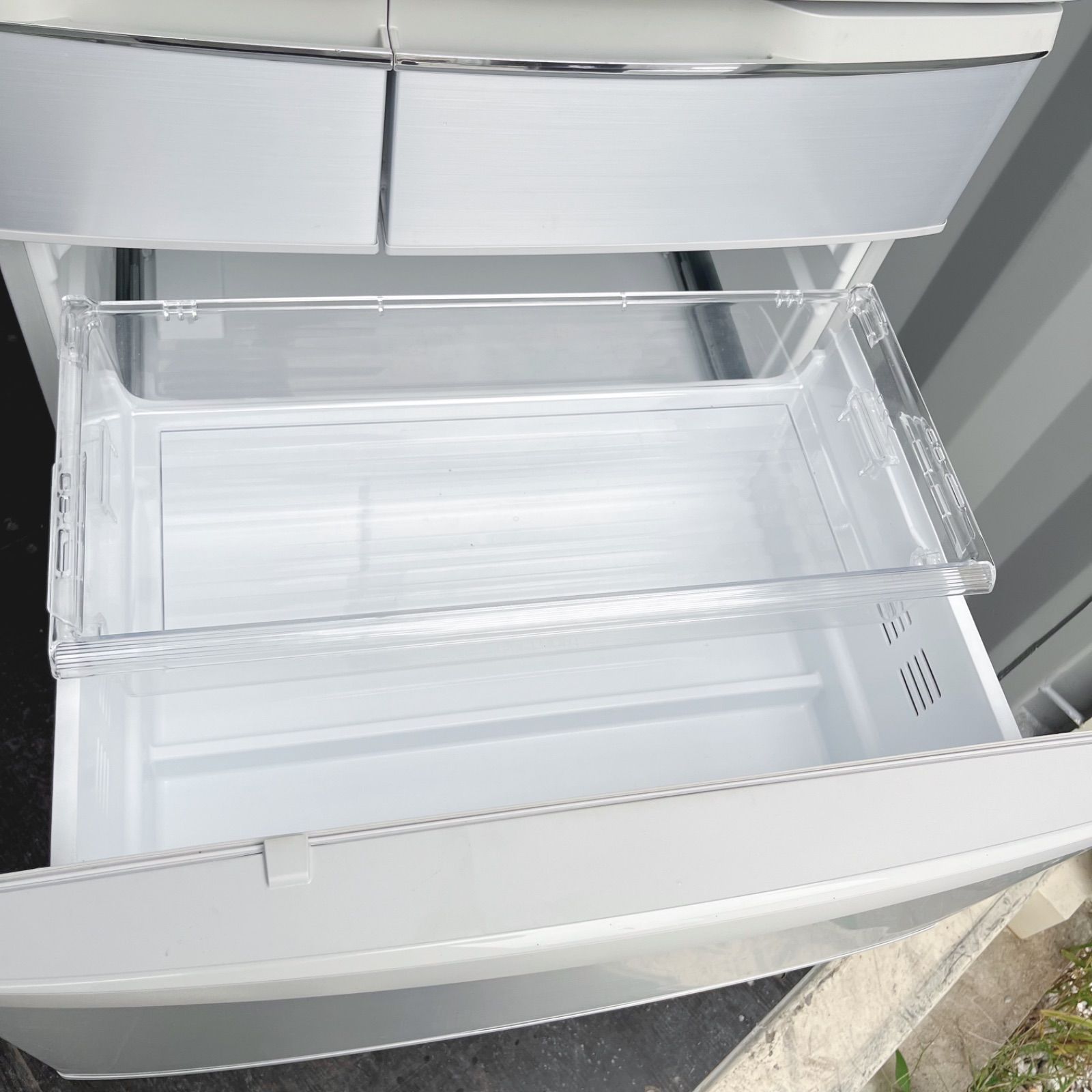 38取付無料！パナソニック自動製氷搭載！スタイリッシュシルバー6ドア冷蔵庫！ 38取付無料！パナソニック自動製氷搭載！スタイリッシュシルバー