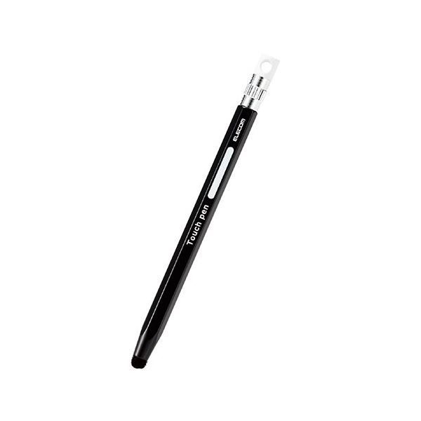 5個セット エレコム 6角鉛筆タッチペン ブラック P-TPENCEBKX5