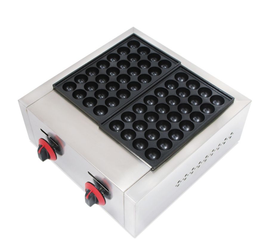 商用たこ焼き器 エビ玉焼き器も対応 ガス式両面焼き 向け大きなたこ焼き機