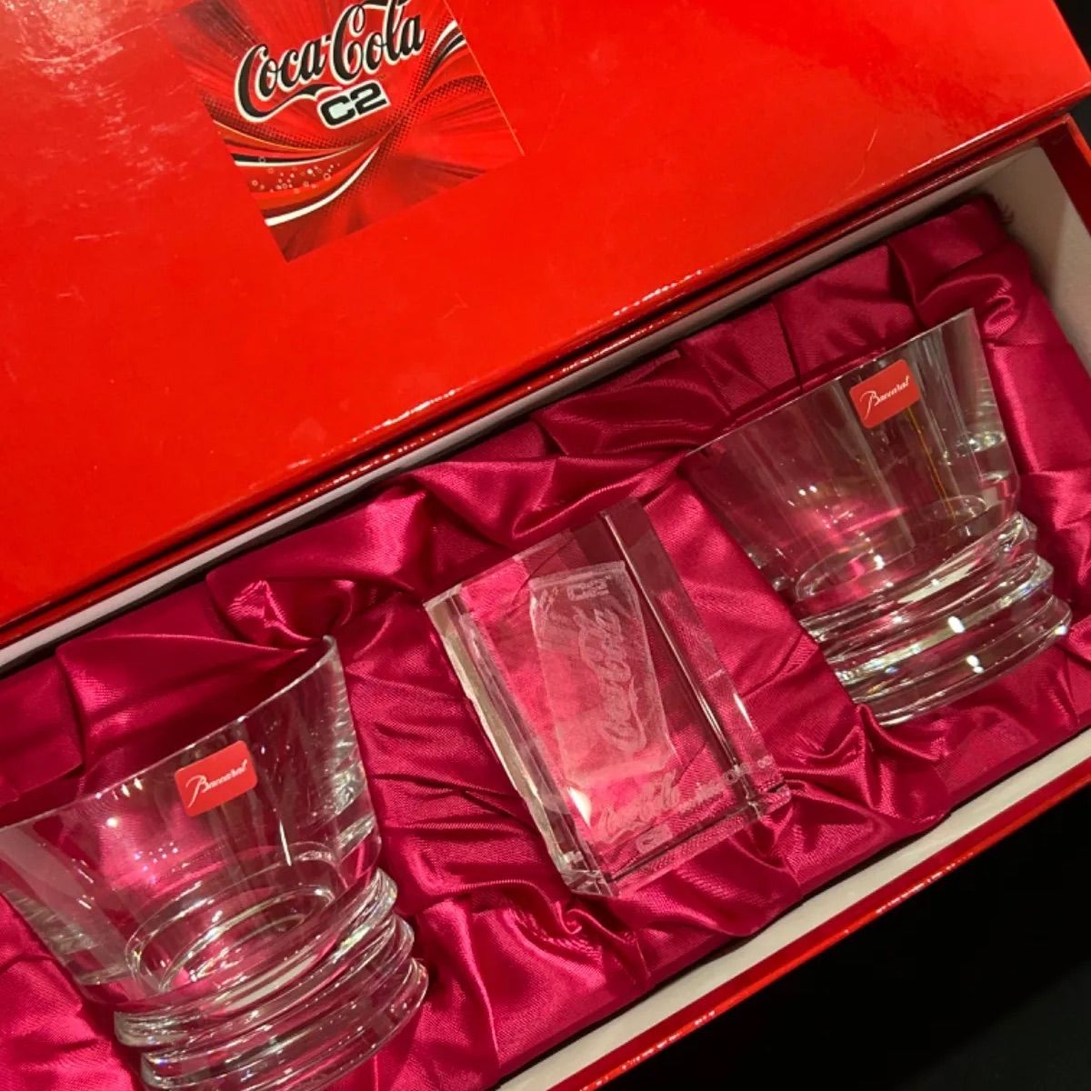 新品未使用 箱付 コカ コーラ バカラ コラボ 2004 1000個限定 タンブラー Coca Cola C2 Baccarat ベガ ロックグラス  ペアセット 2客 801/1000 Aj59 - メルカリ