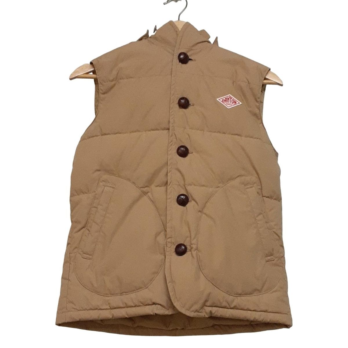 ✨美品✨DANTON　ベージュ ベスト 36サイズ　可愛い DANTON(ダントン) ベスト サイズ34 S レディース美品 - ベージュ