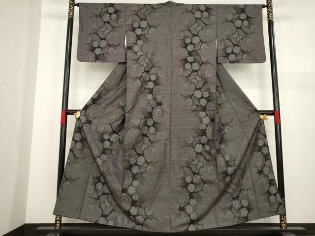 平和屋着物○本場大島紬 薩摩結城 吉祥文 正絹 逸品 未使用 CAAU9959vf