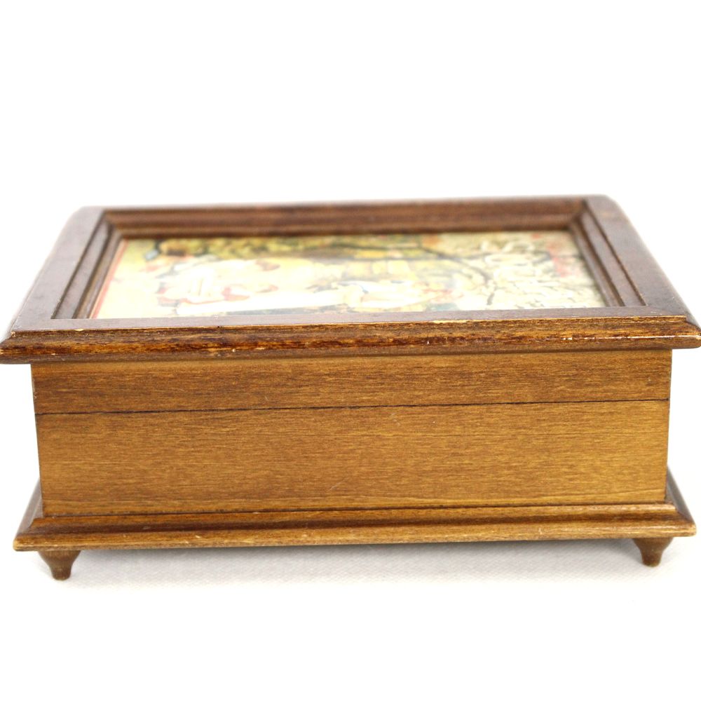 REUGE/リュージュ ジュエリーボックス 小物入れ オルゴール ブラウン系