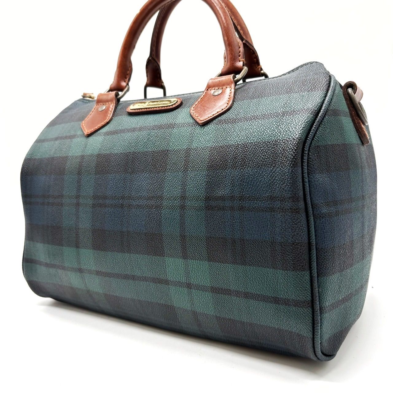 Polo Ralph Lauren ボストン バッグ チェック柄 グリーン XL Polo Ralph Lauren ボストン バッグ チェック柄 グリーン XL