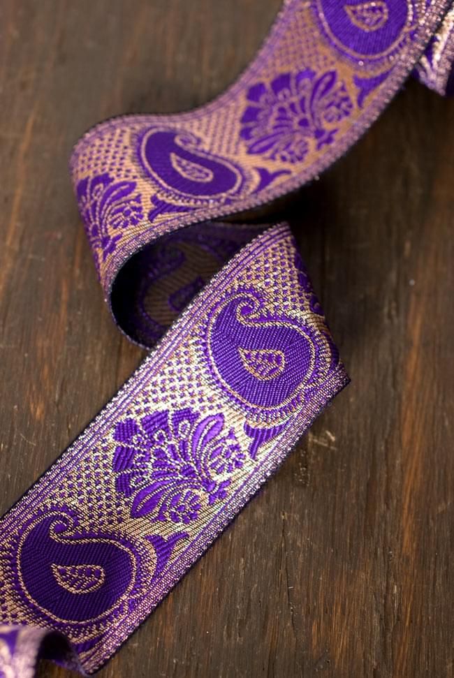 ペイズリー柄のチロリアンテープ（9mロール売り・太幅 約5cm） / チロリアンテープ ボーダー サリーボーダー 手芸