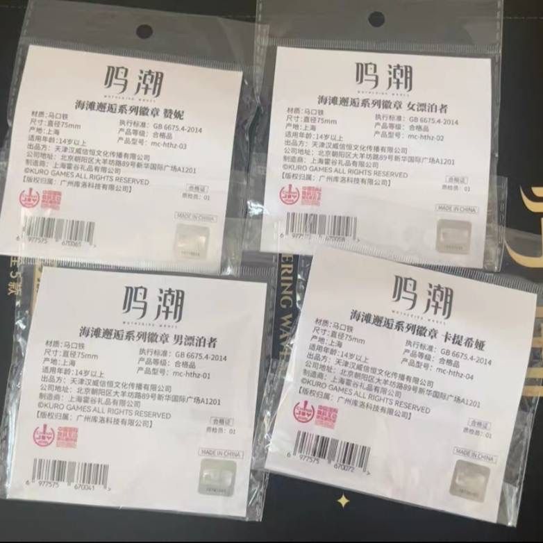 公式正規品 鳴潮 ChinaJoy 缶バッジ カルテジア ザンニー 男漂泊