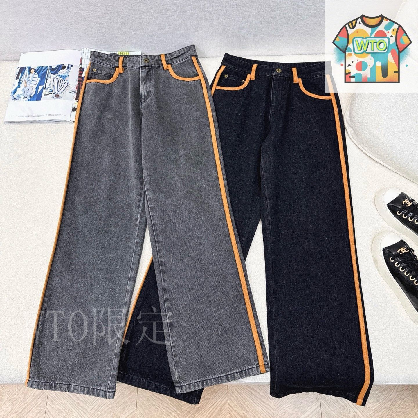 【MIUMIU】パッチロゴ ルーズジーンズ【関税送料込】 org.jpg