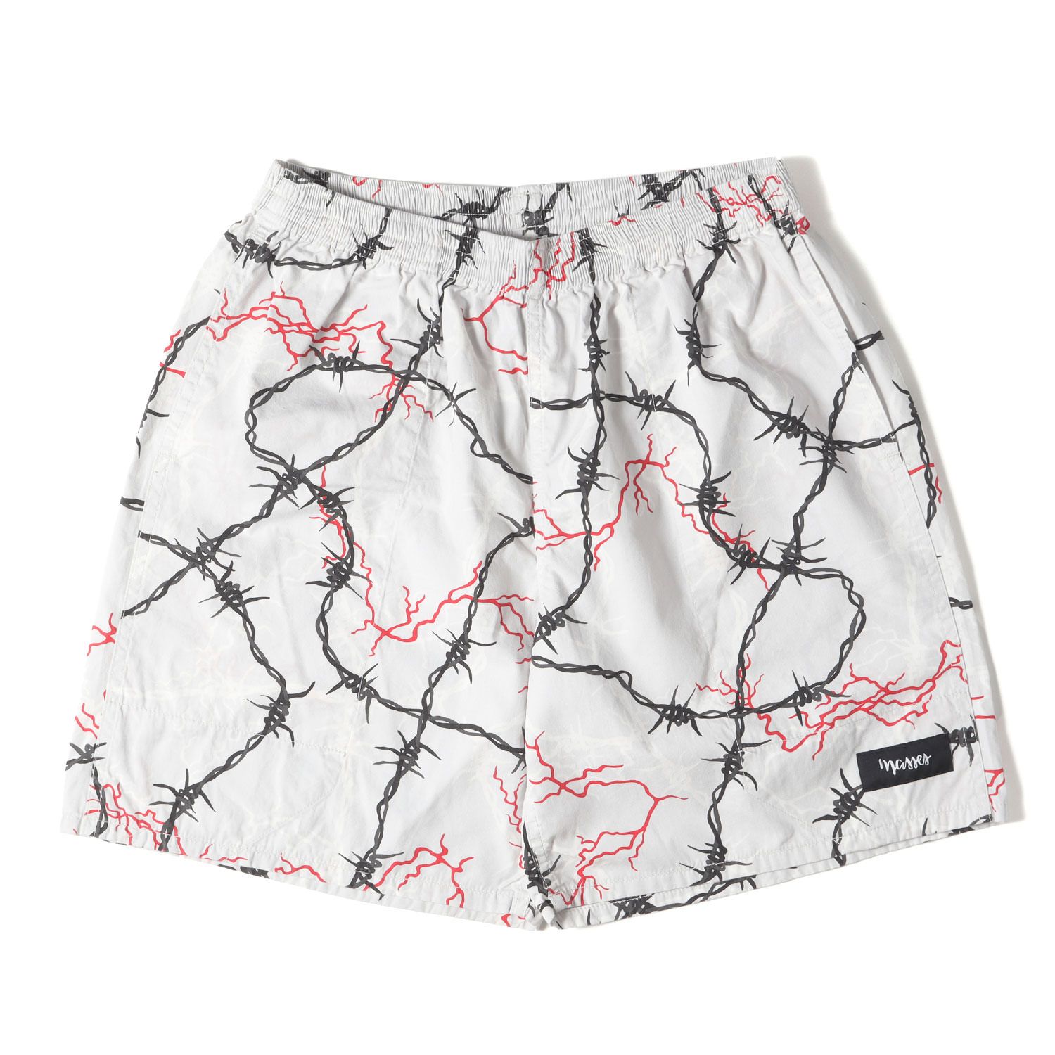 masses ショートパンツ Lサイズ 新品】MASSES マシス パンツ サイズ:L / M&M バーブワイヤー柄