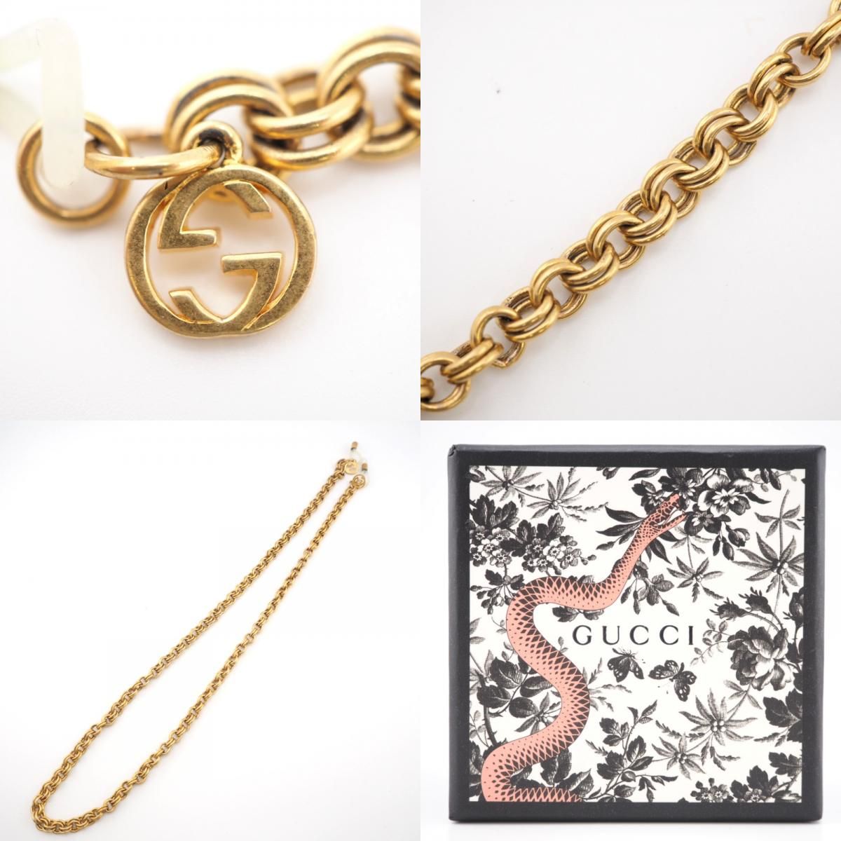 GUCCI/グッチ グラスチェーン メガネチェーン インター