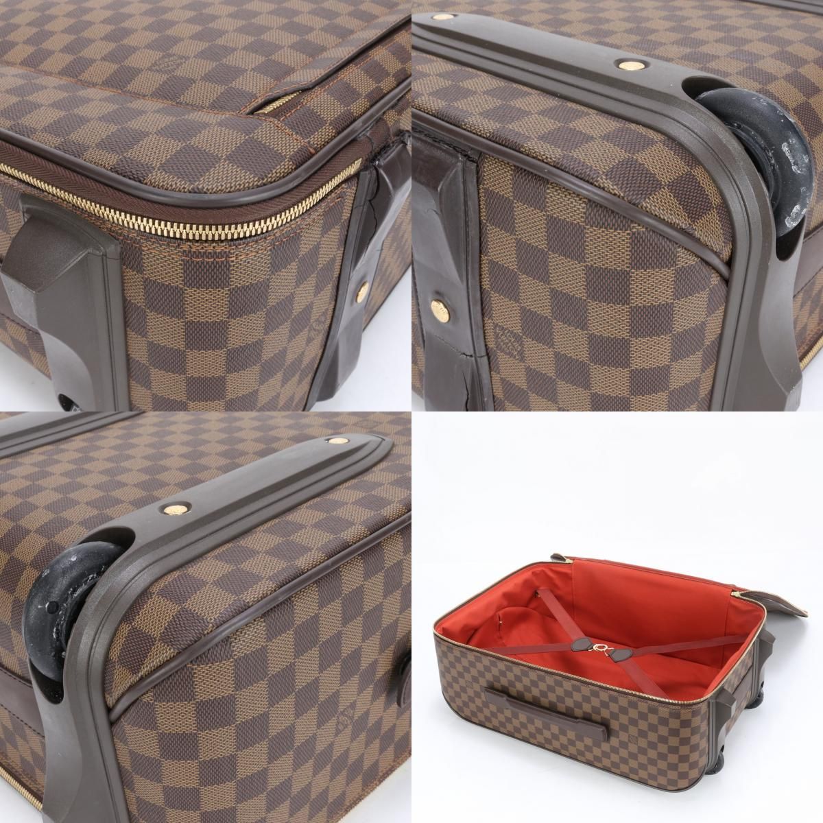 極美品 ルイヴィトン ダミエ ペガス55 N23294 レザー スーツ