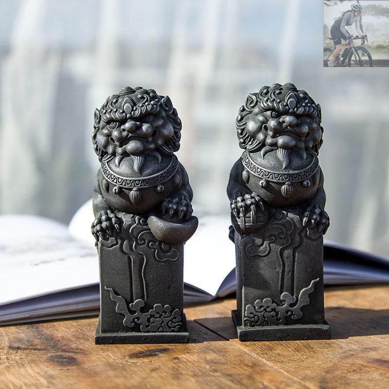 彫刻古代エジプト神話ハトー(Hathor)顔置物 居間玄関書棚茶室 装飾品