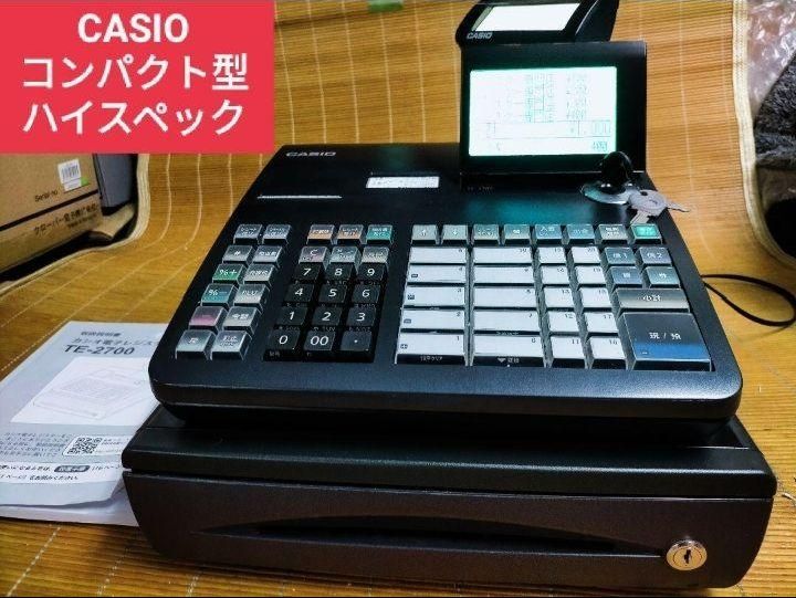 カシオレジスター　TE-2700　フル設定込み　PC連携　832002 カシオレジスター TE-2700 フル設定込み PC連携 799972 - メルカリ