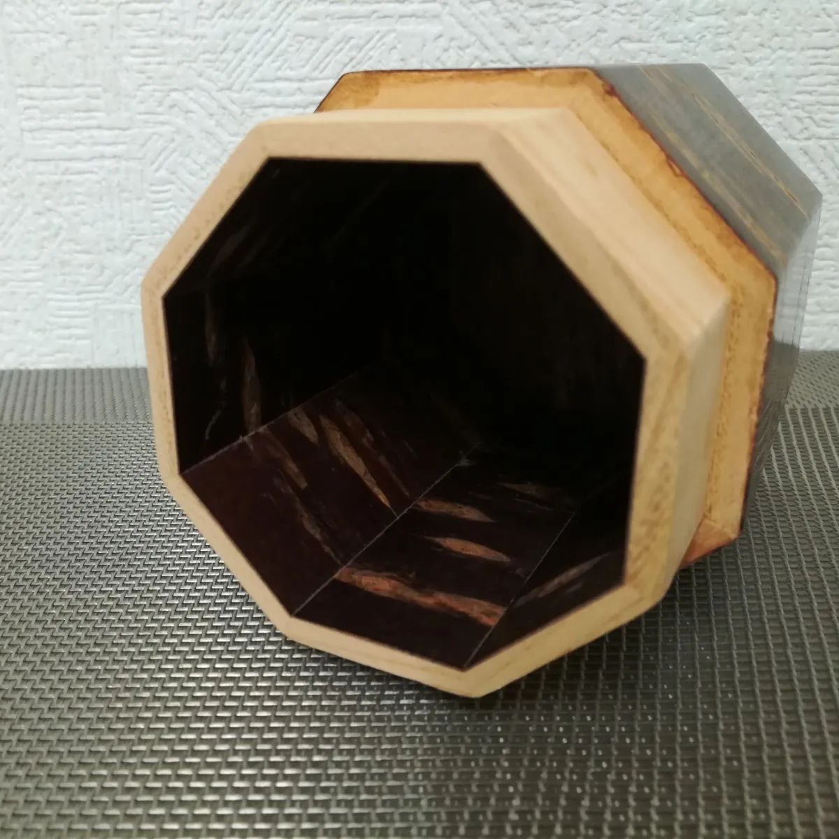 桜皮細工 木地 本けやき お茶筒揃い 八角茶筒 美品 未使用に近い 2126