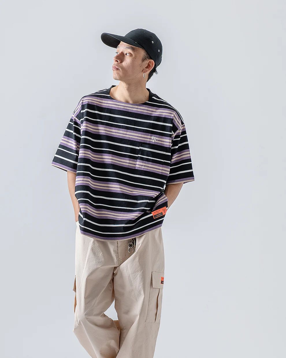 ボーダーシャツ FLATLUX Dada Border Tee BLACK フラットラックス ダダボーダーT ブラック