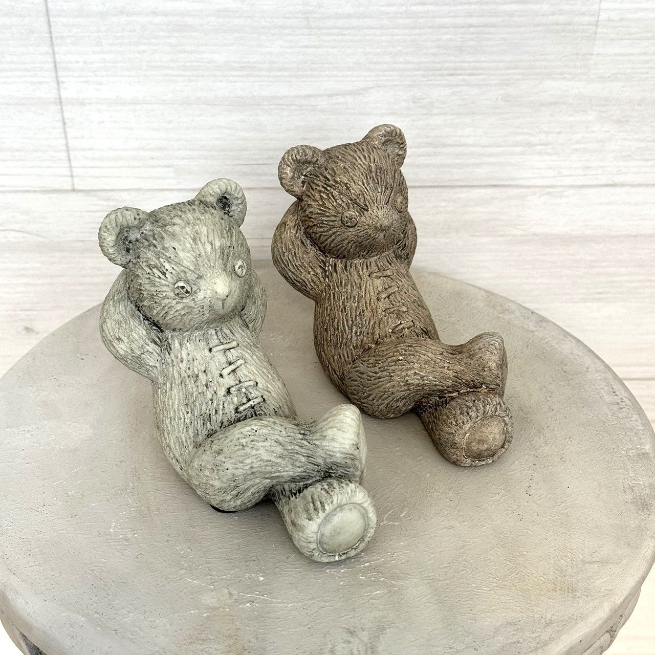 2個セット』寝そべり クマさん オブジェ オーナメント インテリア雑貨